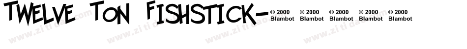 Twelve Ton Fishstick字体转换